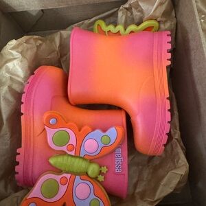 Melissa Mini Mel Pink Rain Boots